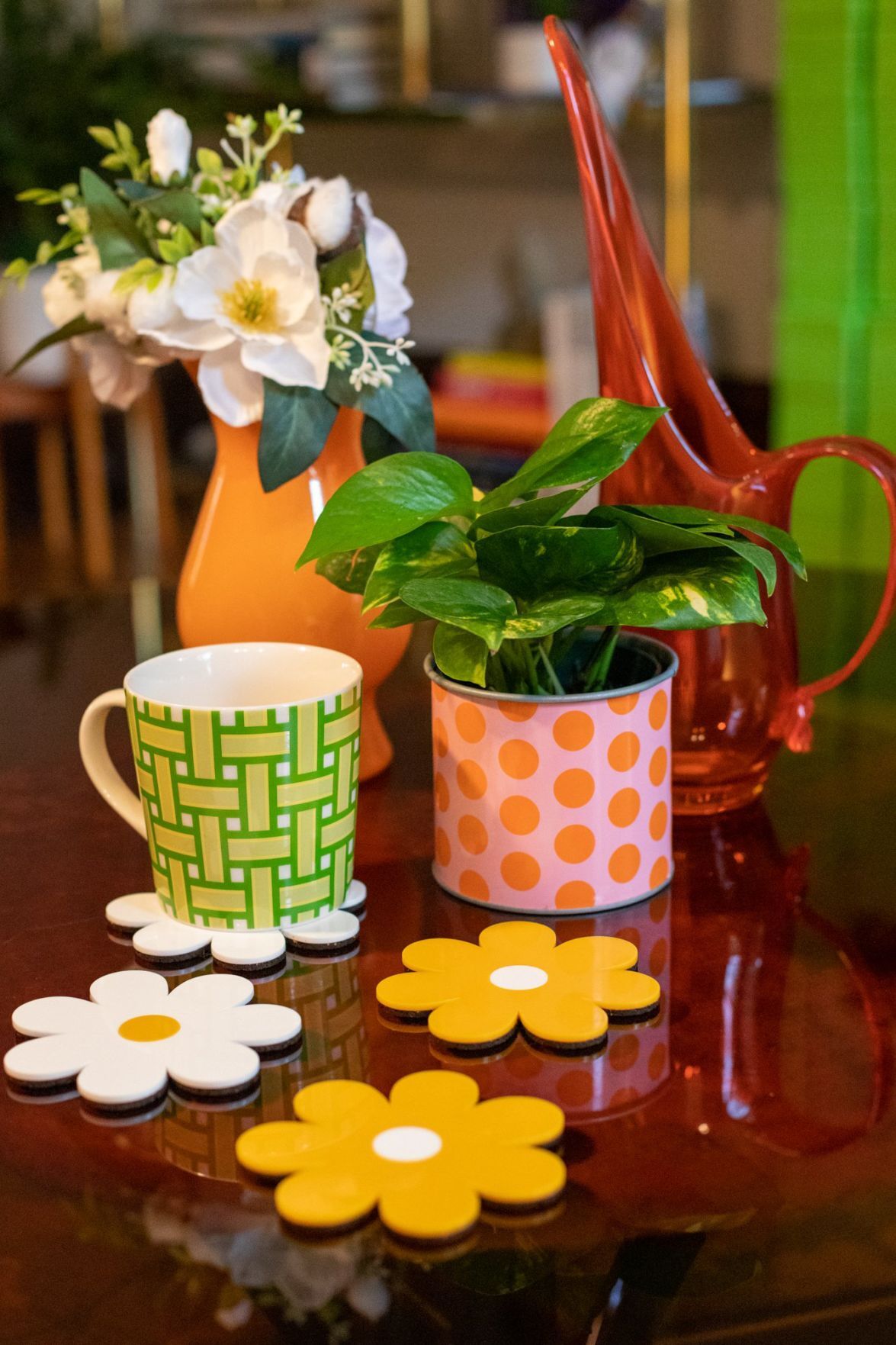Daisy coasters